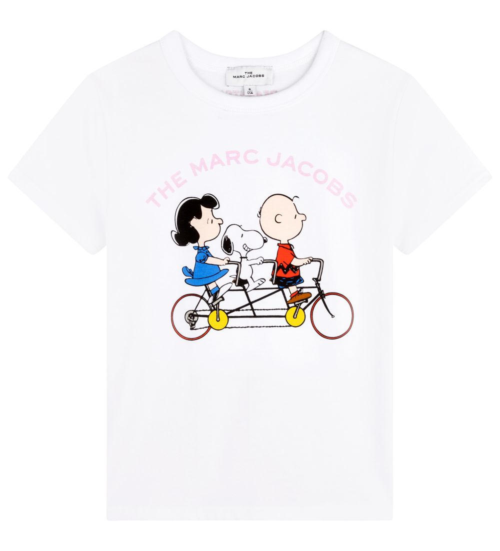 Little Marc Jacobs T-shirt - Peanuts - Hvid m. Print