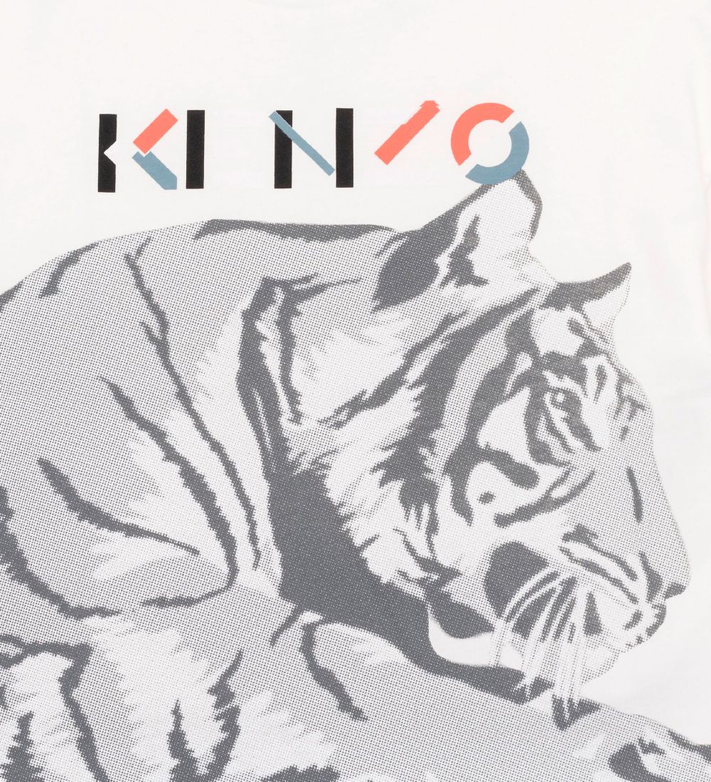 Kenzo T-shirt - Off White m. Tiger