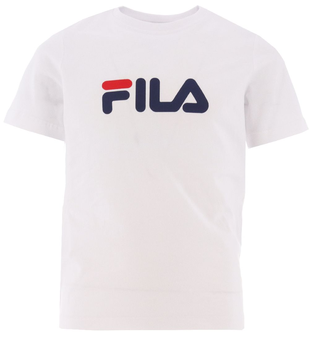 Fila T-shirt - Solberg - Bright White m. Print
