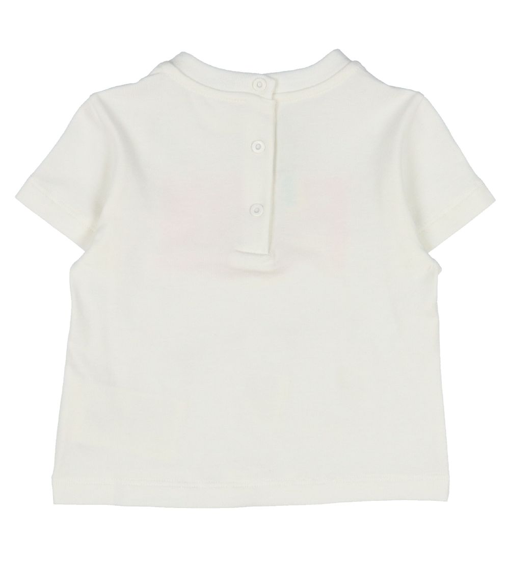 Fendi T-shirt - Hvid/Bl m. Bamse