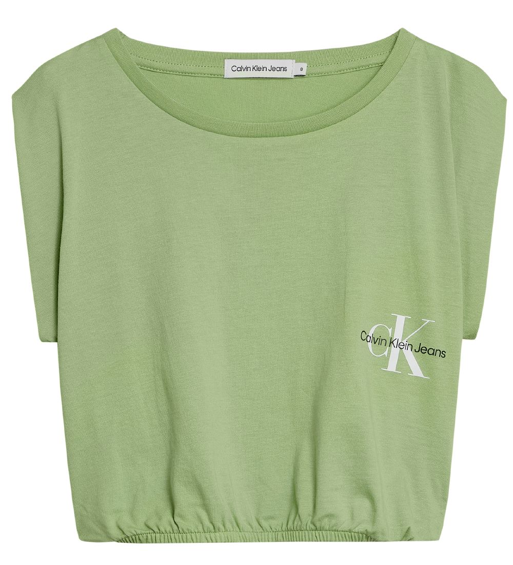 Calvin Klein T-shirt - Cropped - Monogram Off Placed - Flourishi