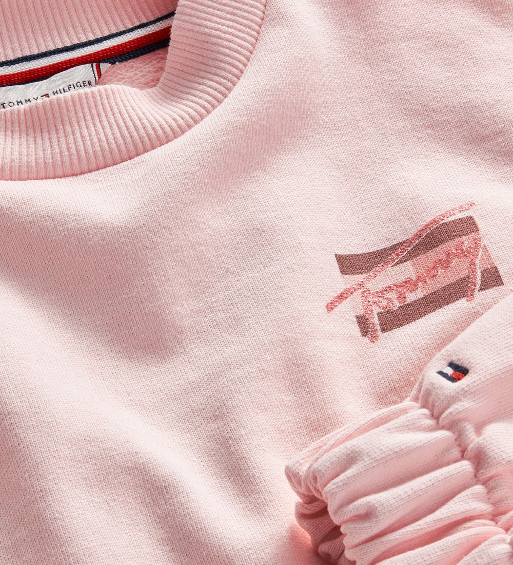 Tommy Hilfiger Sweatshirt - Natural Dye Script - Broadway Pink