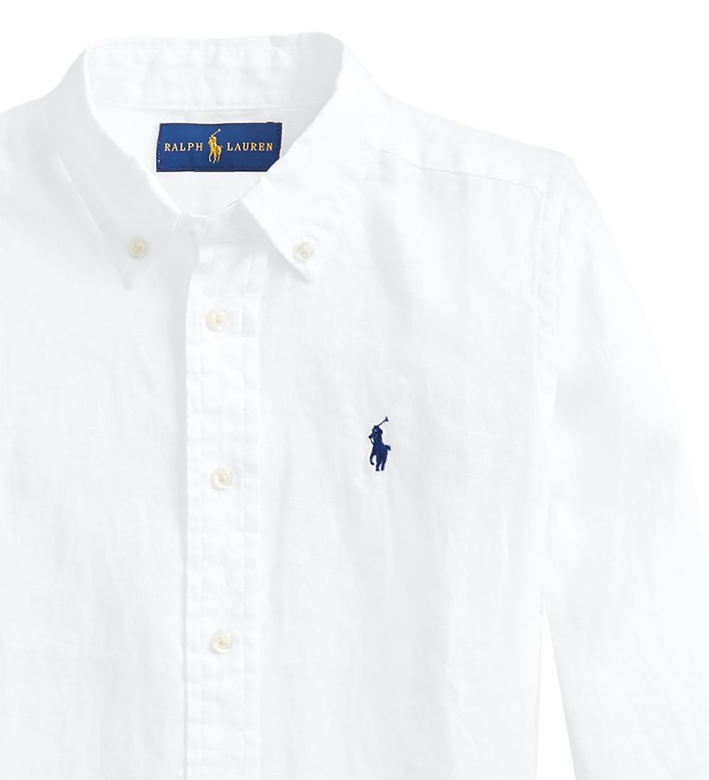 Polo Ralph Lauren Skjorte - Hør - Classics - Hvid