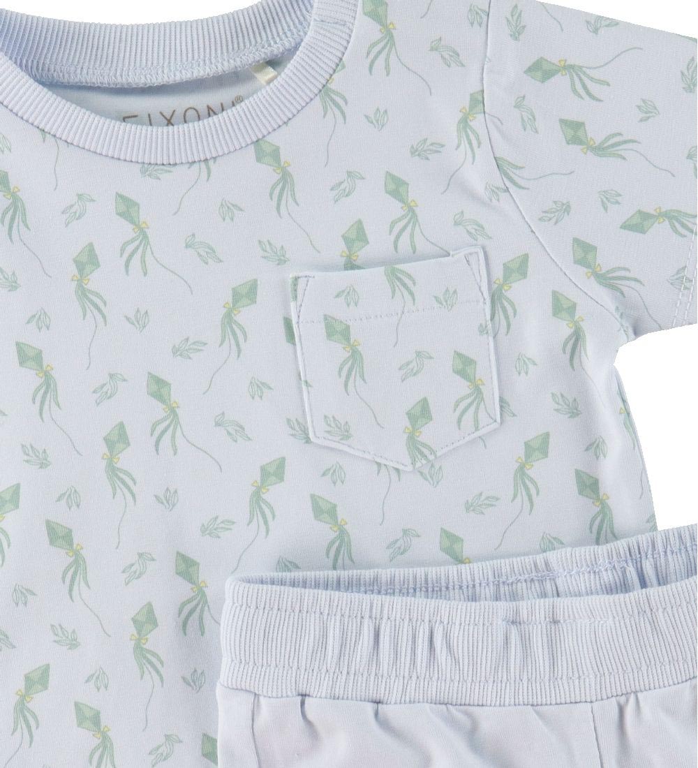 Fixoni Sæt - T-Shirt/Shorts - Skywriting m. Drager