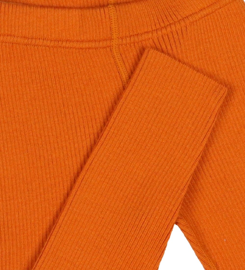Voksi Bukser - Rib - Uld - Warm Orange
