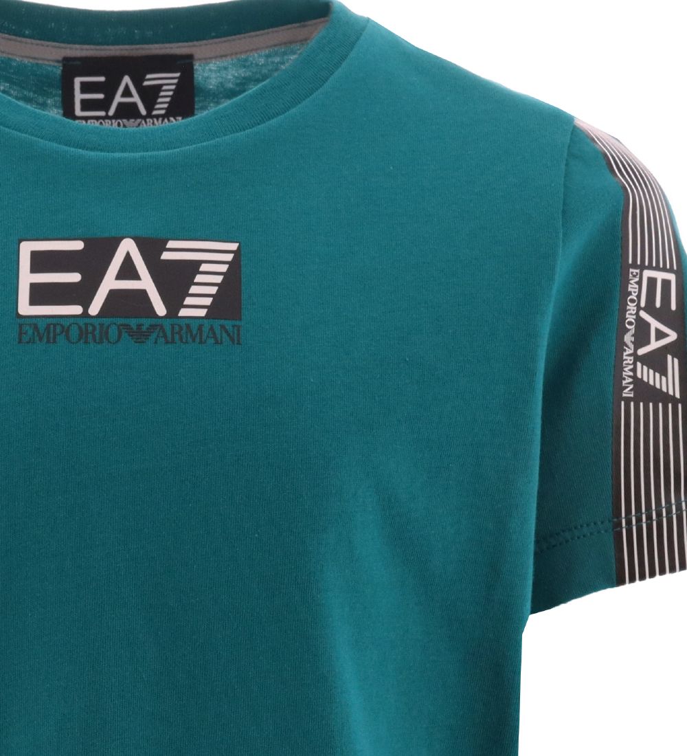 EA7 T-shirt - Everglade m. Sort