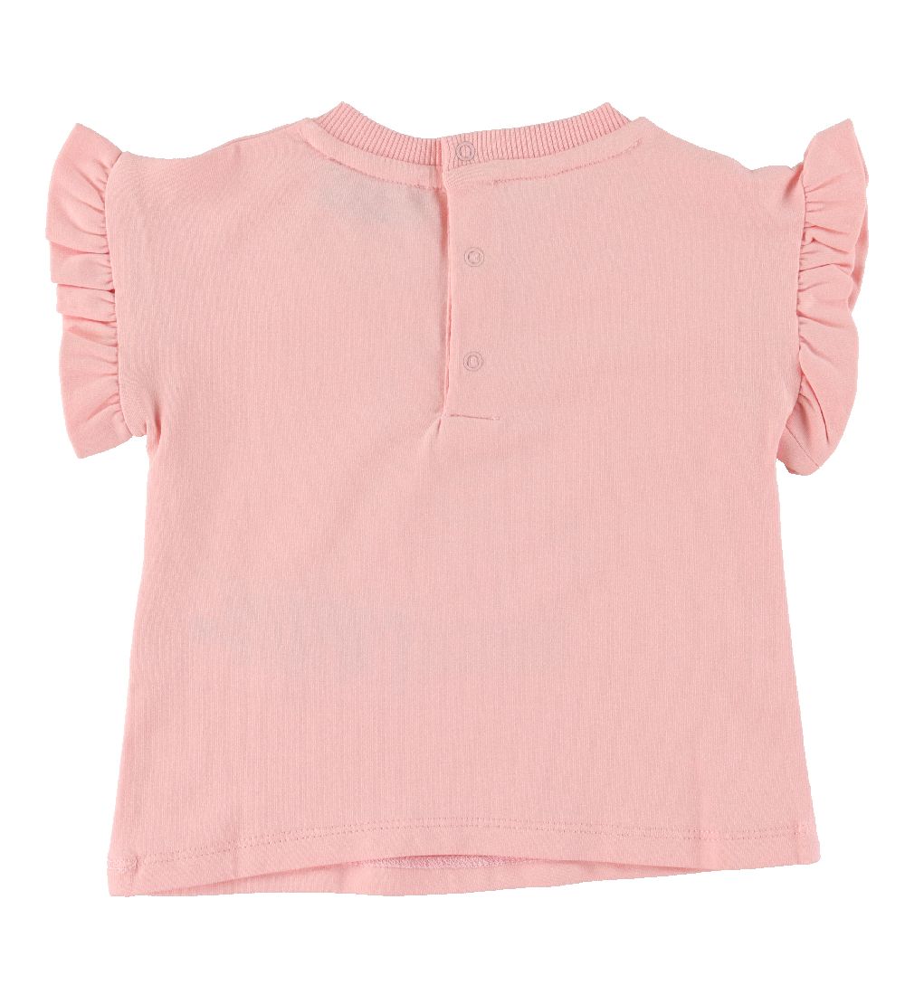 Moschino T-Shirt/Shorts - Rosa/Hvid m. Print