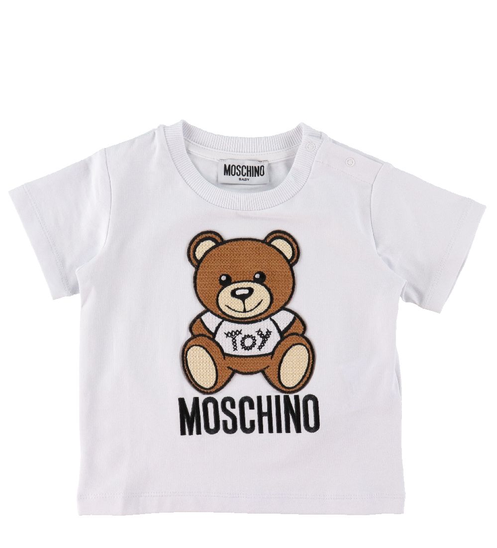 Moschino  T-shirt/Shorts - Hvid/navy m. Print