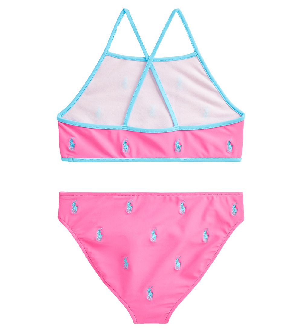 Polo Ralph Lauren Bikini - Classics - Pink m. Lyseblå