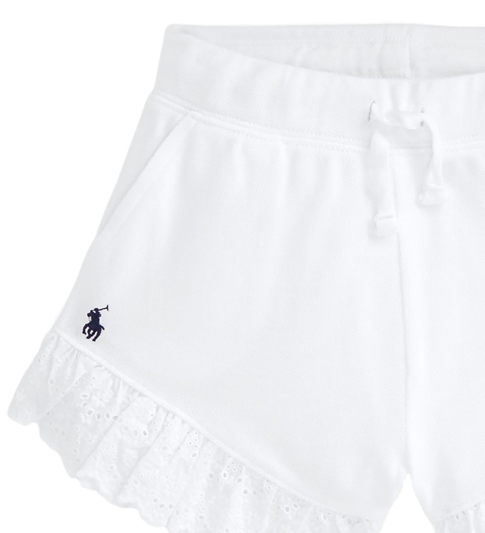Polo Ralph Lauren Shorts - Classics - Hvid m. Blonder