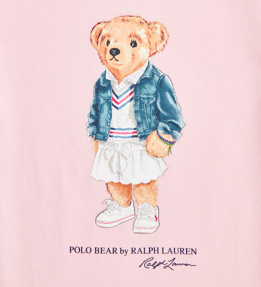 Polo Ralph Lauren T-shirt - Classics - Rosa m. Bamse