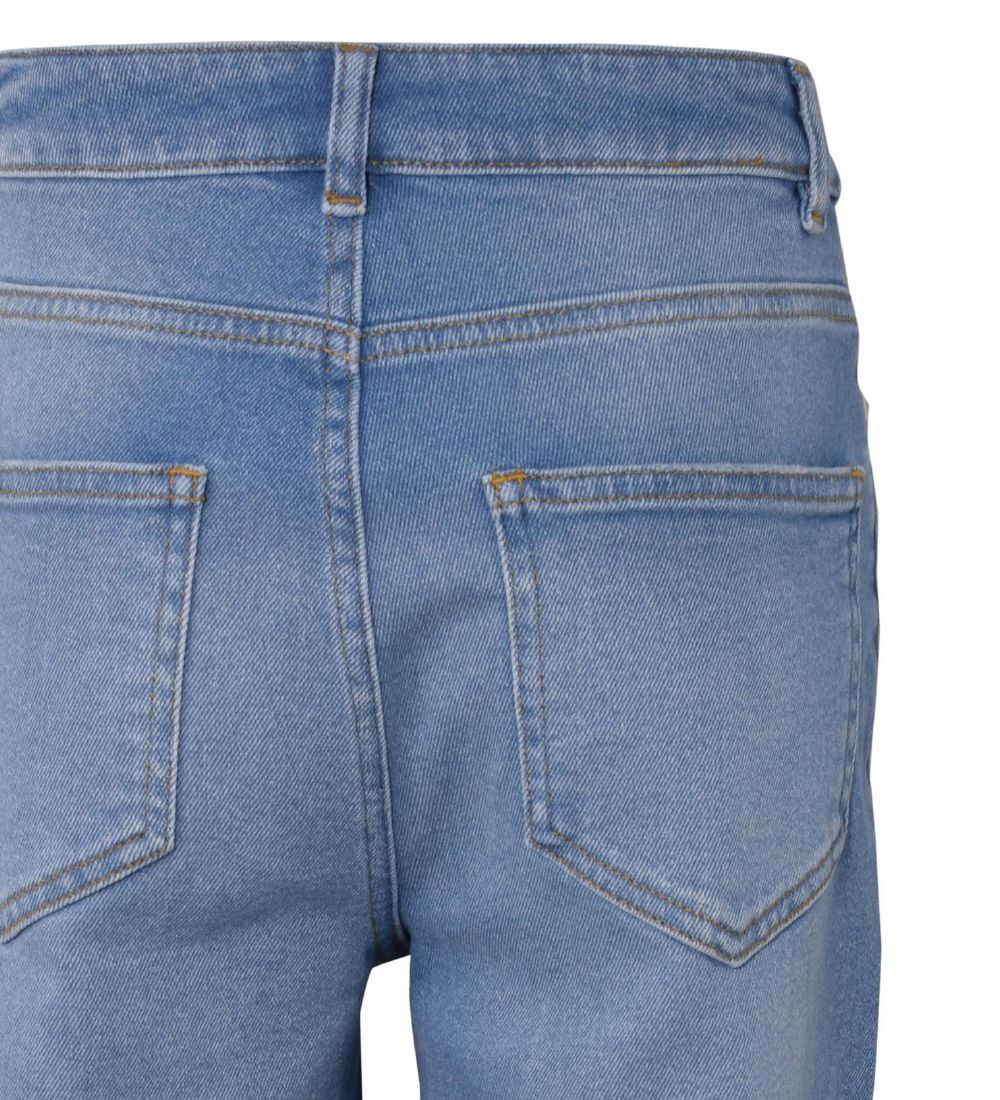 Hound Jeans - Wide Denim w. Holes - Medium Blue