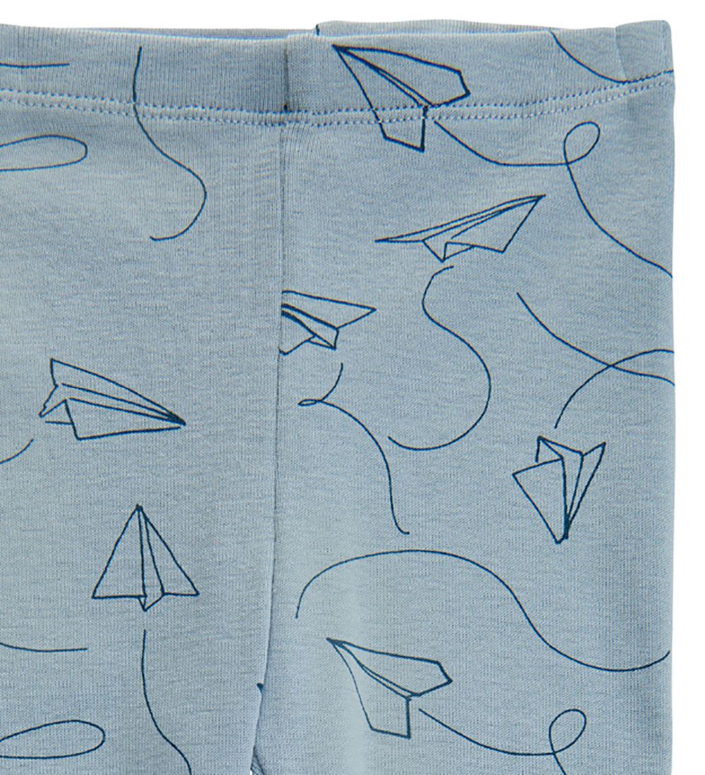 Soft Gallery Leggings - SGBaby Paula - Paper Plane - Dusty Blue