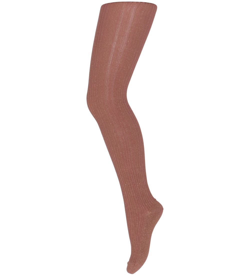 MP Strømpebukser m. Glitter - Celosia - Copper Brown