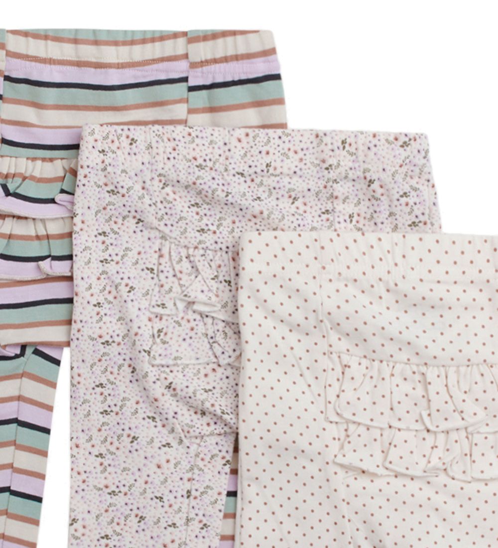 Hust and Claire Leggings - 3-pak - Liva - White Sand