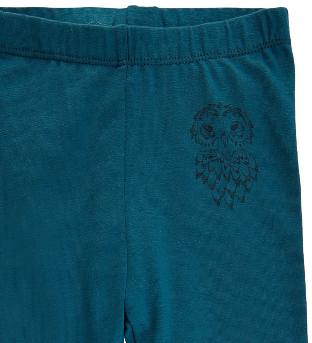 Soft Gallery Leggings - SGBaby Paula - Owl - Legion Blue