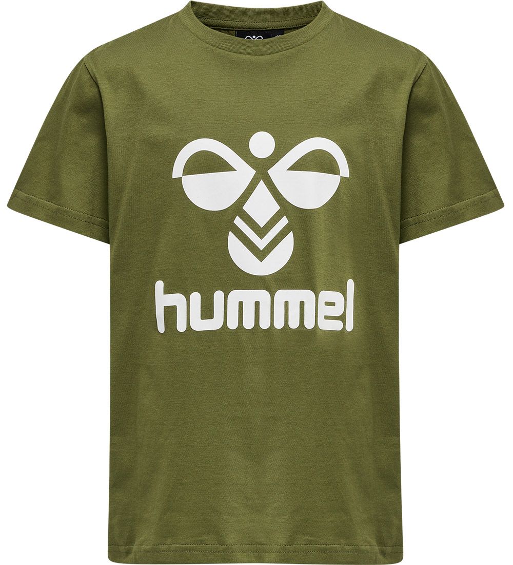 Hummel T-shirt - hmlTres - Capulet Olive