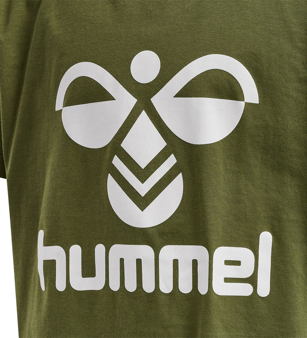 Hummel T-shirt - hmlTres - Capulet Olive