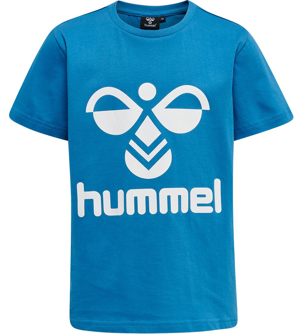 Hummel T-shirt - hmlTres - Vallarta Blue