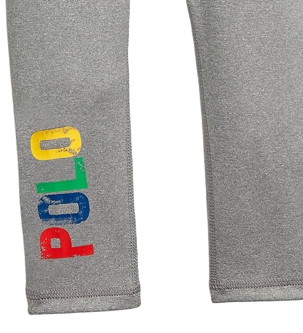 Polo Ralph Lauren Leggings - Color Shop - Gråmeleret m. Print