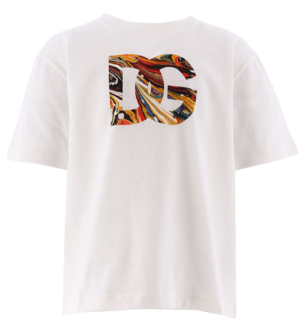 Dolce & Gabbana T-shirt - Magnificent - Hvid m. Print