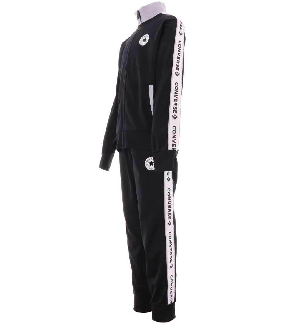 Converse Sæt - Cardigan/Sweatpants - Sort/Wolf Grey