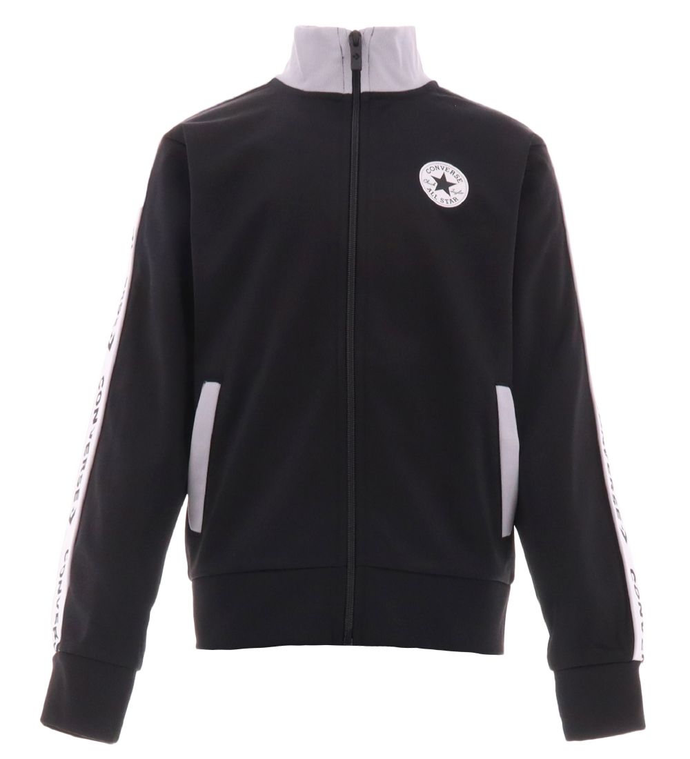 Converse Sæt - Cardigan/Sweatpants - Sort/Wolf Grey