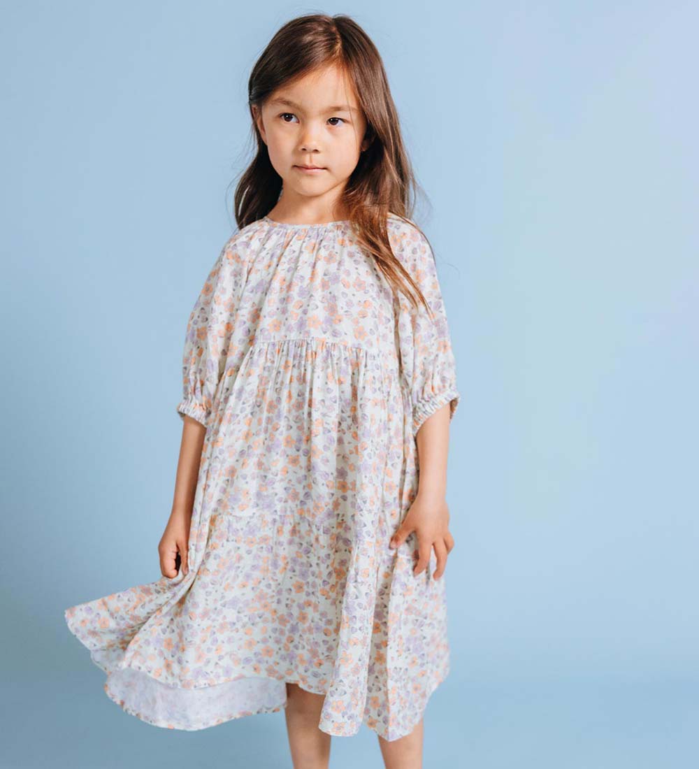 Soft Gallery Kjole - SGHonesty Popbloom - Pale Aqua