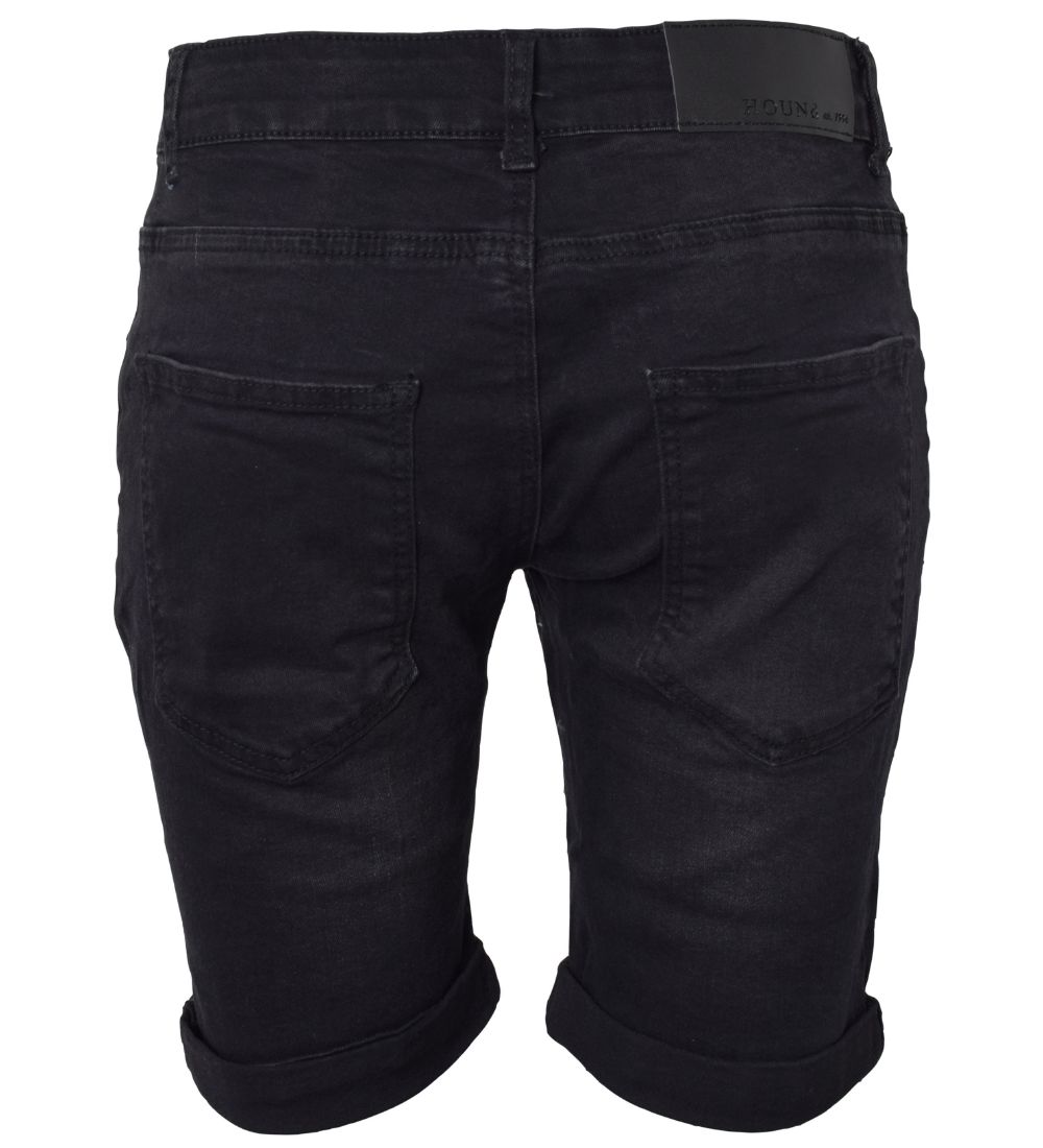 Hound Shorts - Straight - Black Denim