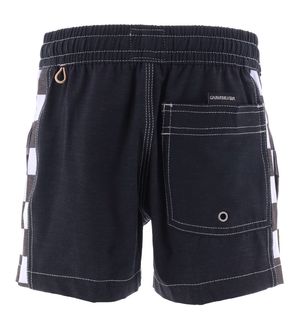 Quiksilver Badeshorts - Arch - Sort/Hvid