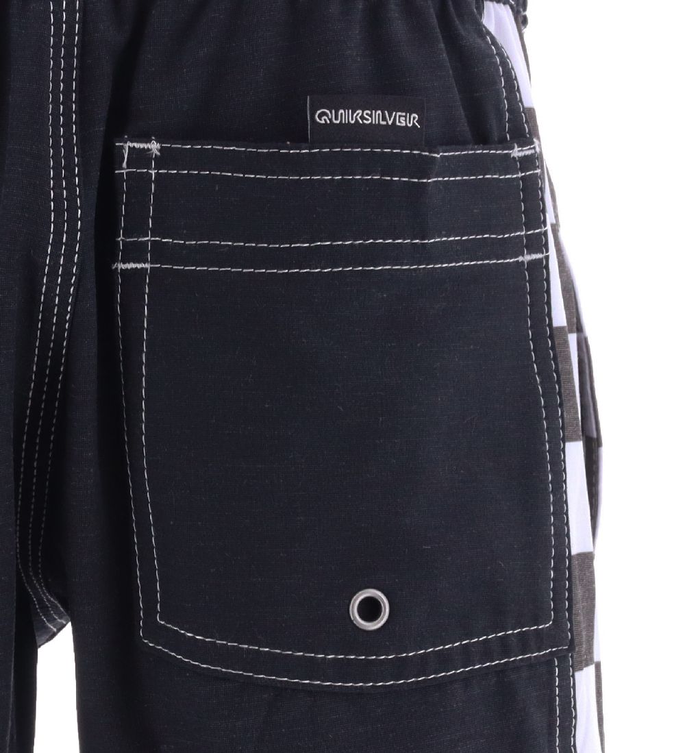 Quiksilver Badeshorts - Arch - Sort/Hvid