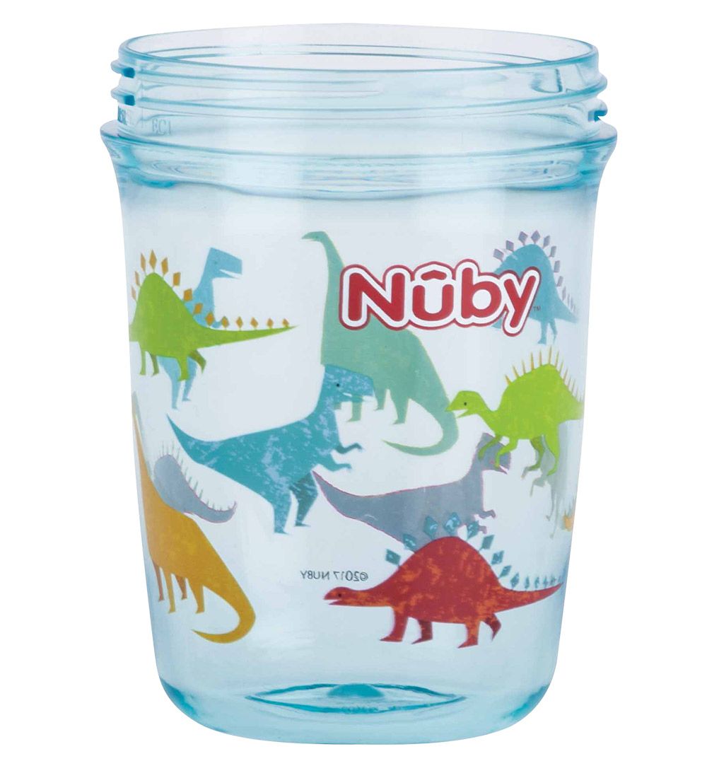 Nuby Drikkekop m. Håndtag - 240ml - Blå m. Print