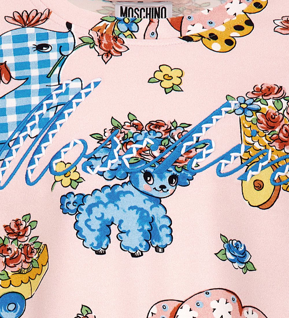 Moschino Sweatshirt - Rosa m. Print