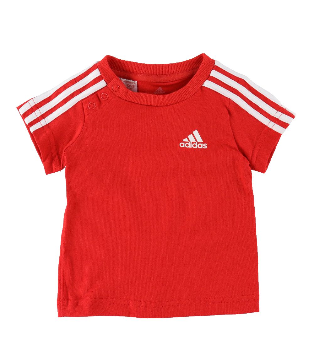 adidas Performance St - T-shirt/Shorts - Vivid Red/Navy