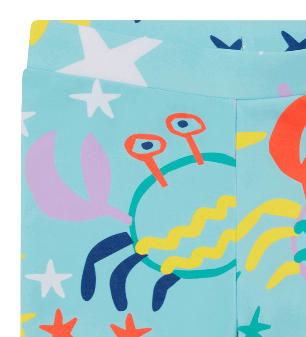Stella McCartney Kids Badeleggings - UV50+ - Lyseblå m. Print