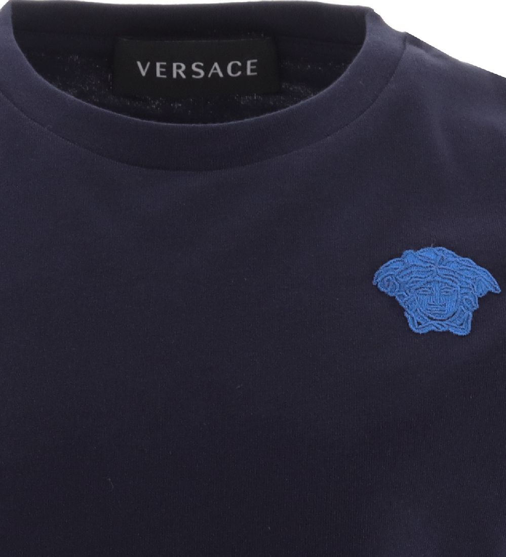 Versace T-shirt - Navy/Bl m. Logo