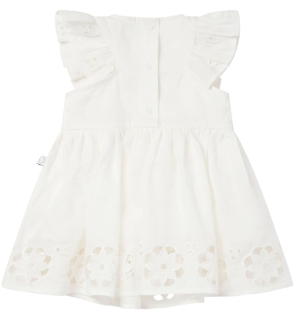 Stella McCartney Kids Kjole - Hvid m. Blonder