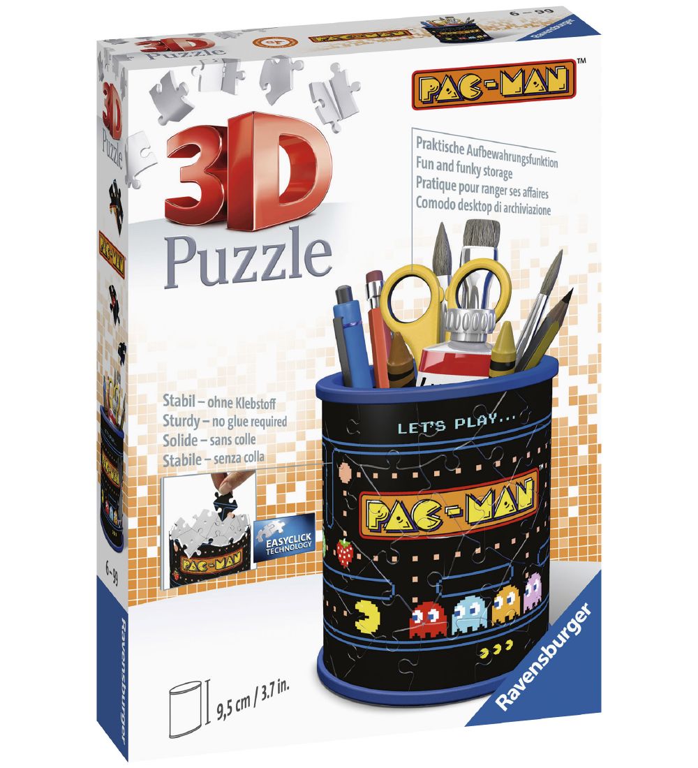 Ravensburger Puslespil - 54 Brikker - 3D - Pac-Man
