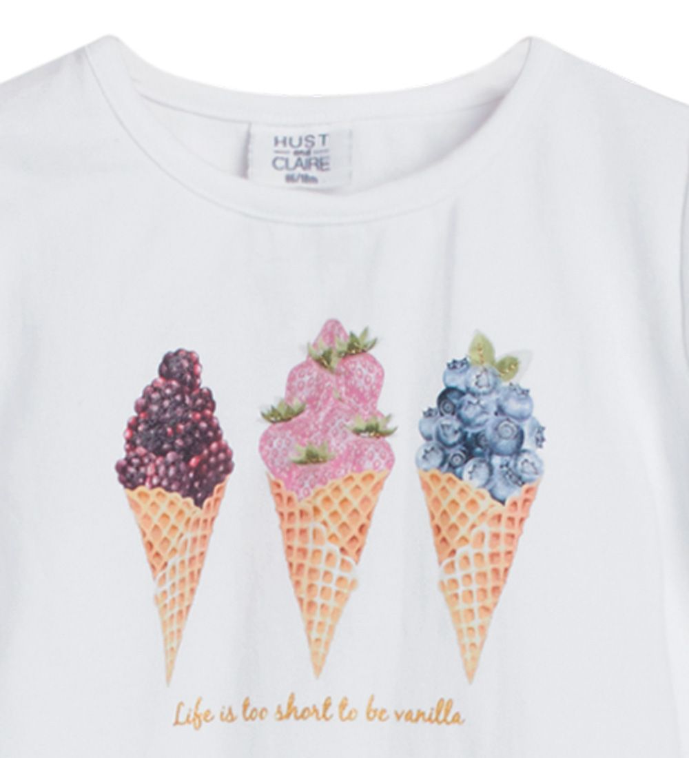 Hust and Claire T-Shirt - Ayla - White