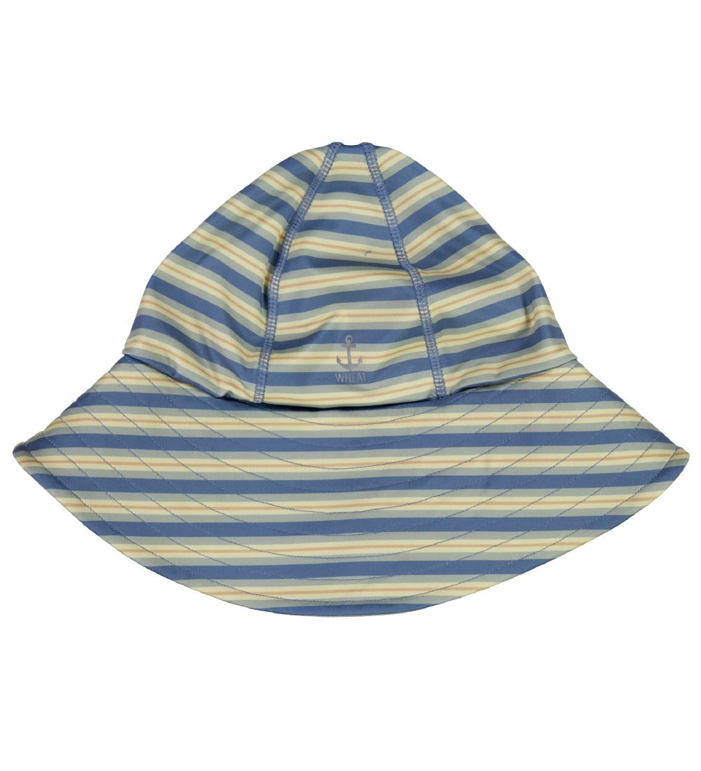 Wheat Badehat- UV40+ - Bluefin Stripe