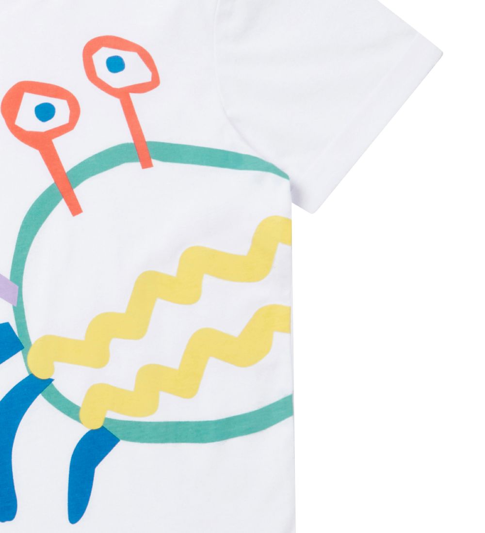 Stella McCartney Kids T-shirt - Hvid m. Krabbe