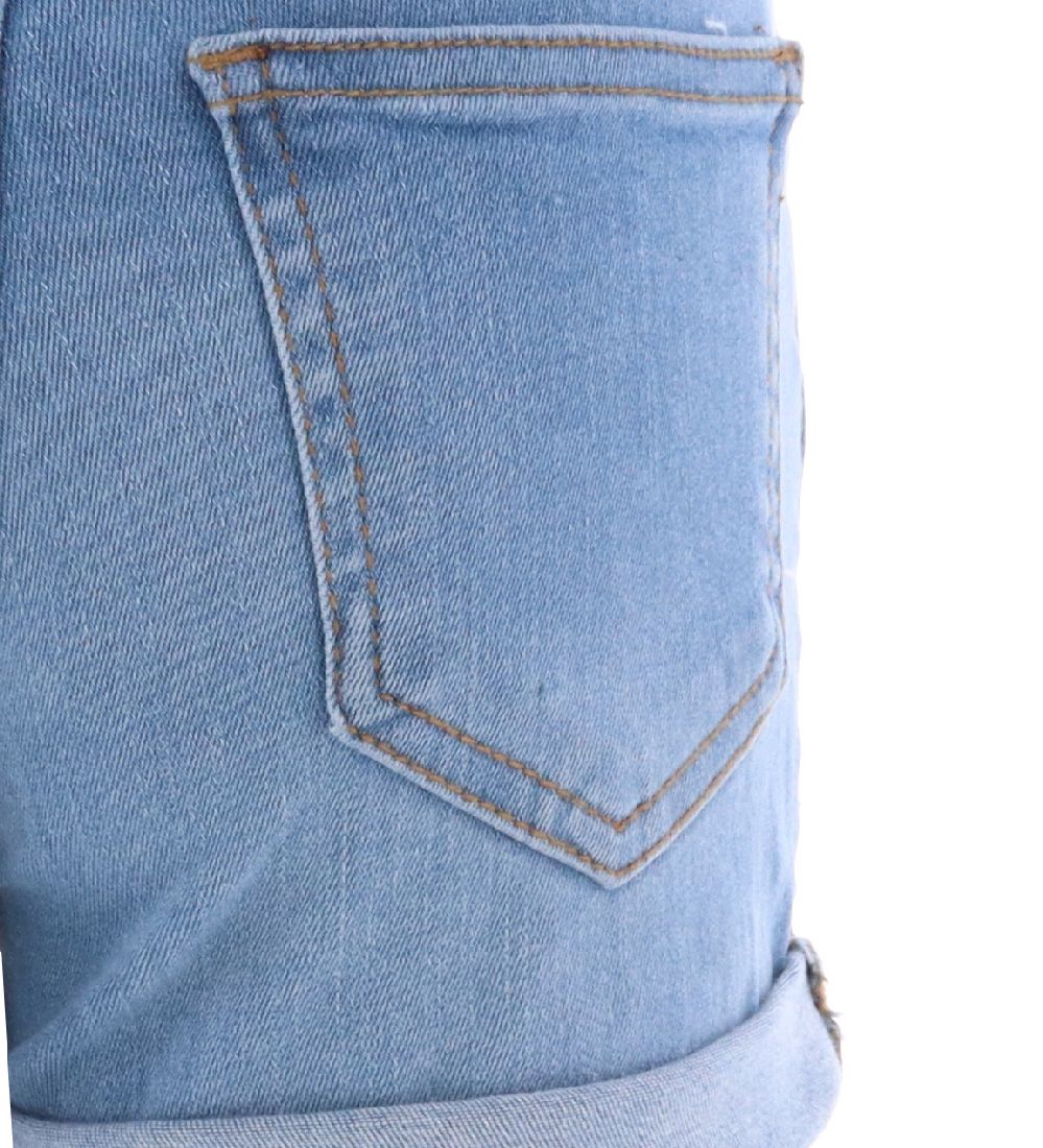 Cost:Bart Shorts - Moon - Medium Blue Denim Washed