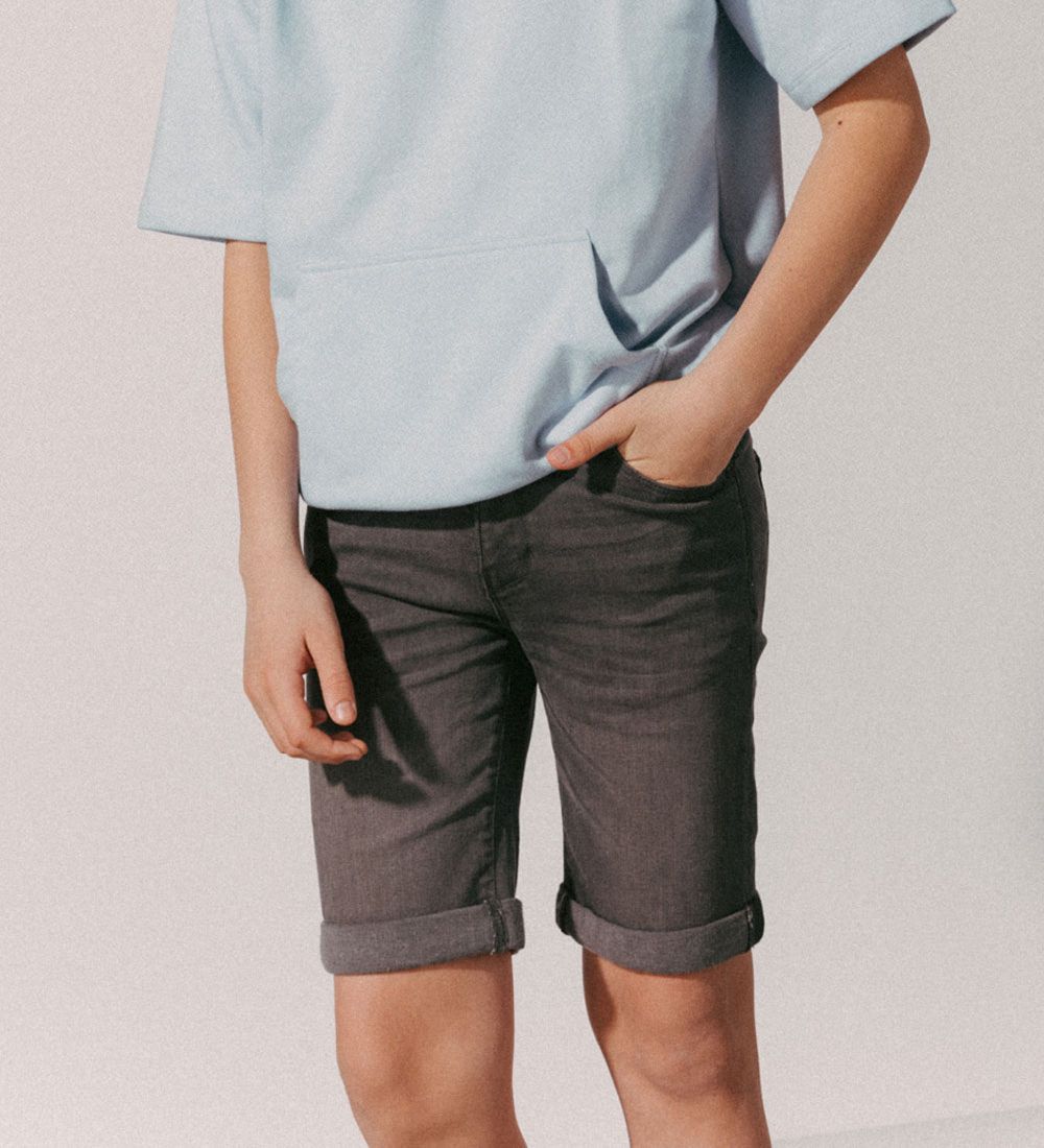 Cost:Bart Shorts - Jowie - Light Grey Denim Wash