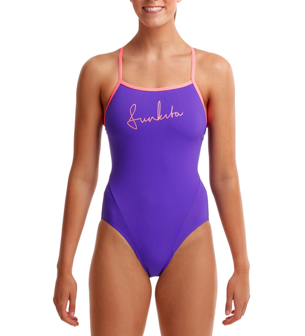 Funkita Badedragt - Single Strap - UV50+ - Purple Punch