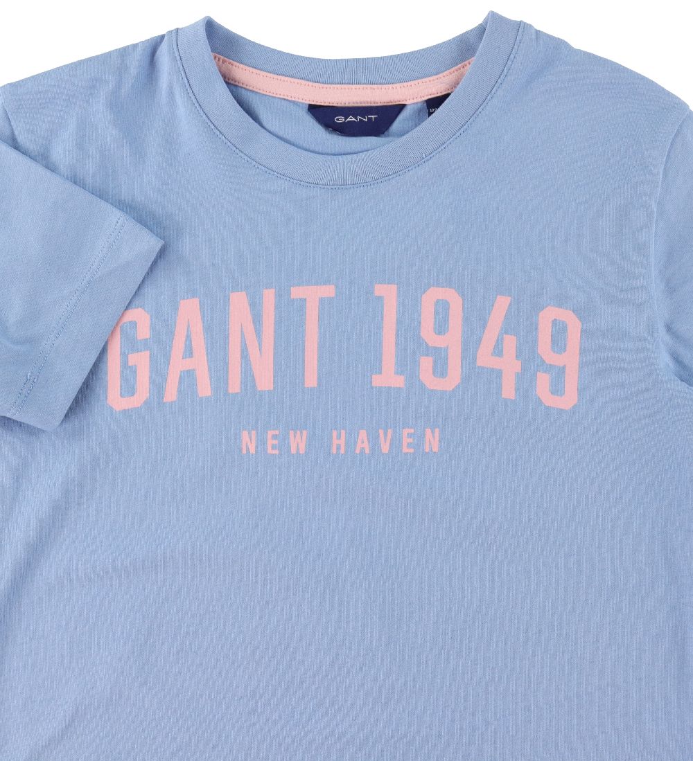 GANT T-shirt - New Heaven - Silver Lake Blue