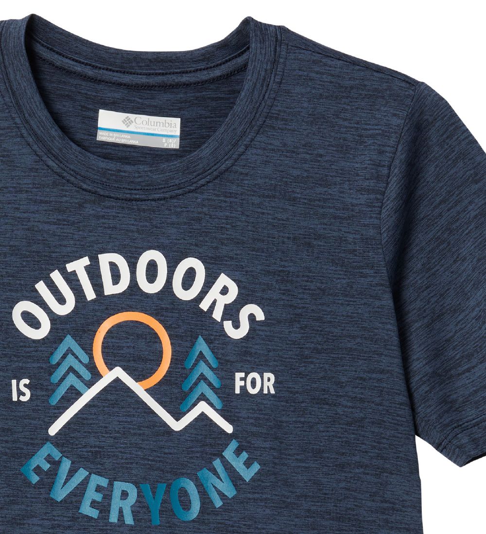 Columbia T-shirt - Mount Echo - Collegiate Blue