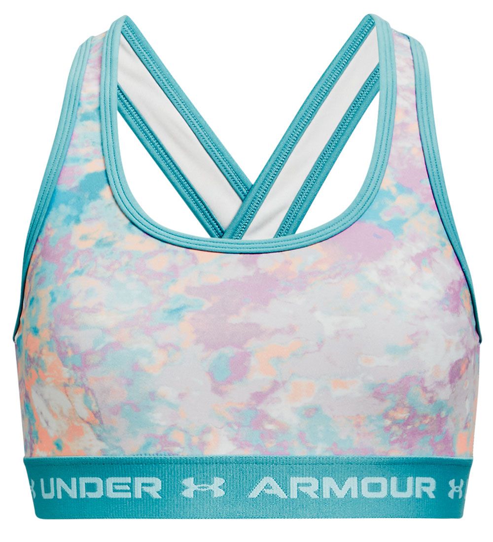 Under Armour Top - Crossback - Printed Blue Mix