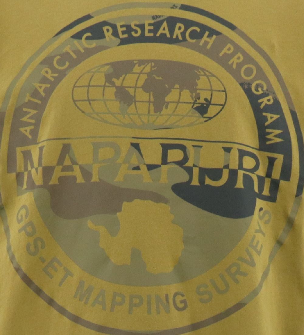 Napapijri T-shirt - Green Moss m. Print