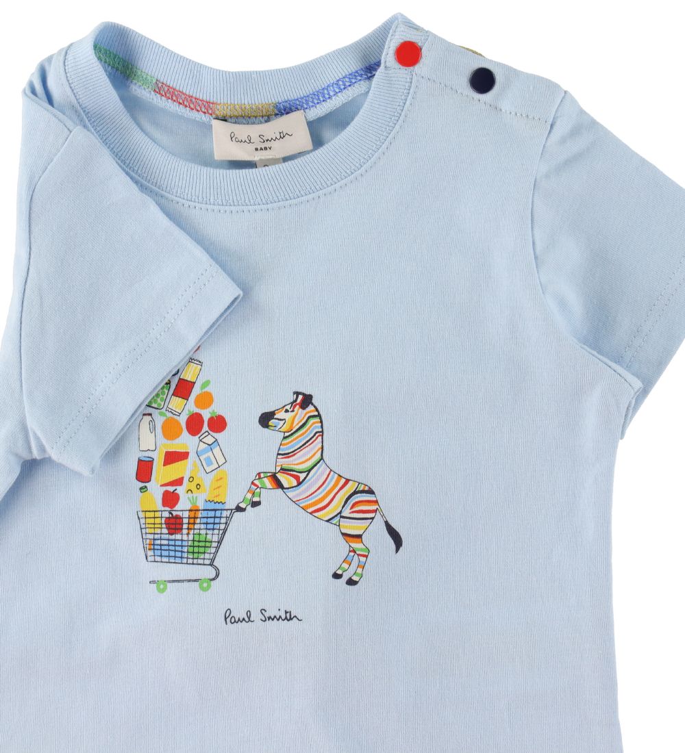 Paul Smith Baby T-shirt - Lysebl m. Print