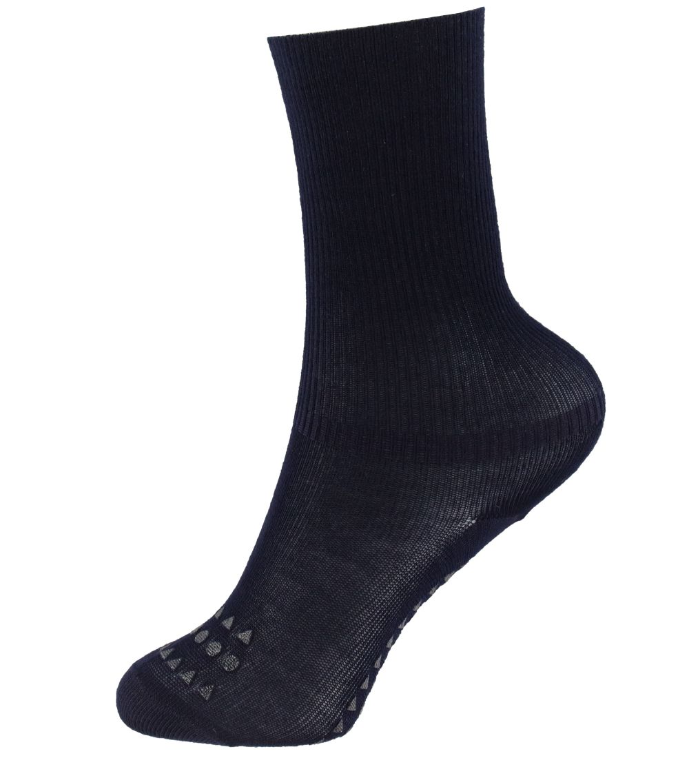 GoBabyGo Skridsikre Strømper - 4-Pak - Blue/Grey